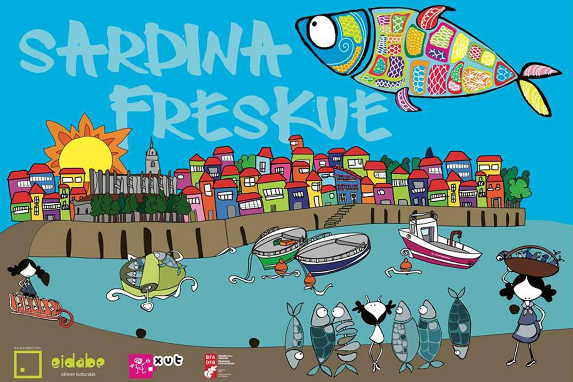 “Sardina Freskue” poster and theatrical elements